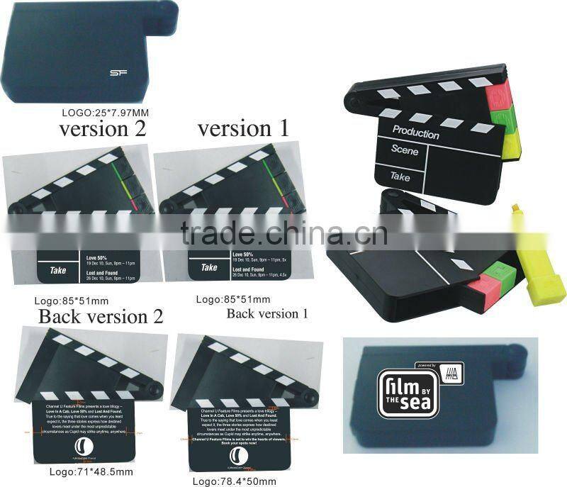 3 in 1 film shape multicolor highlighter promotion novel promotional articles Stationery business plan/Five point shape highligh