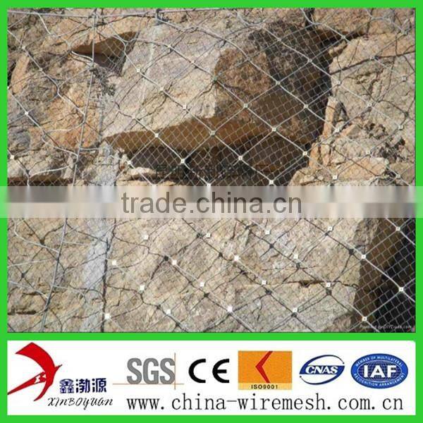 flexible woven rope mesh weaving cable netting slope protected wire mesh