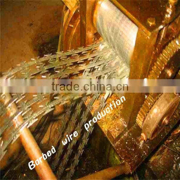 concertina razor blade barbed wire with pallet