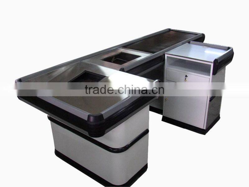 cash/bill register table with display shelf attached