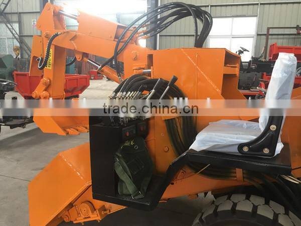 mini tunnel muck wheel loader coal mine excavator price