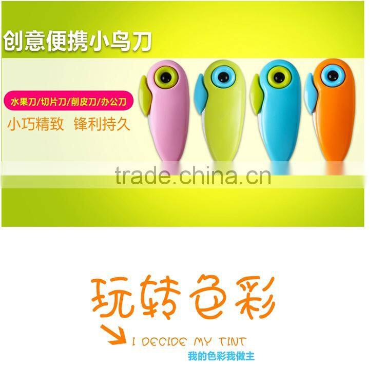creative bird shaped foldable mini cutter/knife