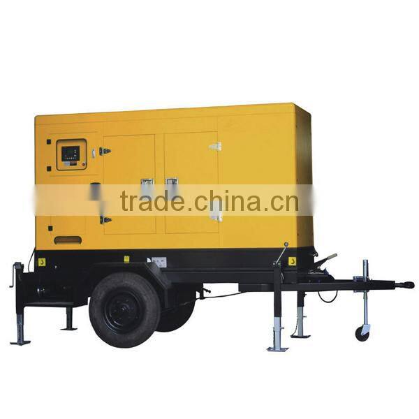 Agricultural Portable Diesel Generator Set Trailer 160kW With Four Wheels