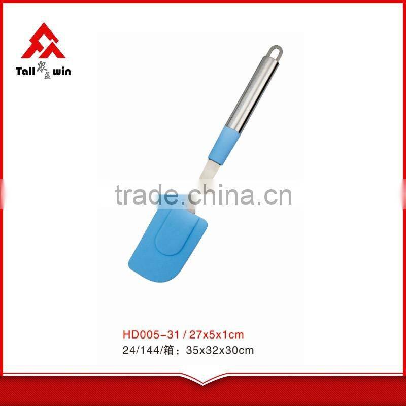 New design silicone spatula with stainless steel handle