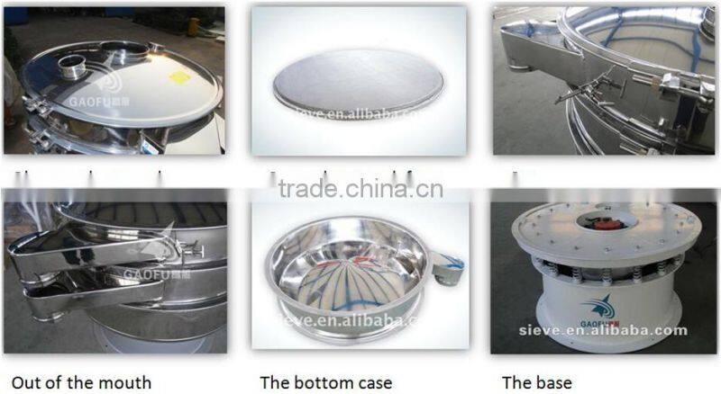 Vbrating screen for egg power