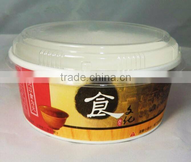 Accept Custom Order BOPS Material Disposable Round Plastic Lid for Paper Bowl