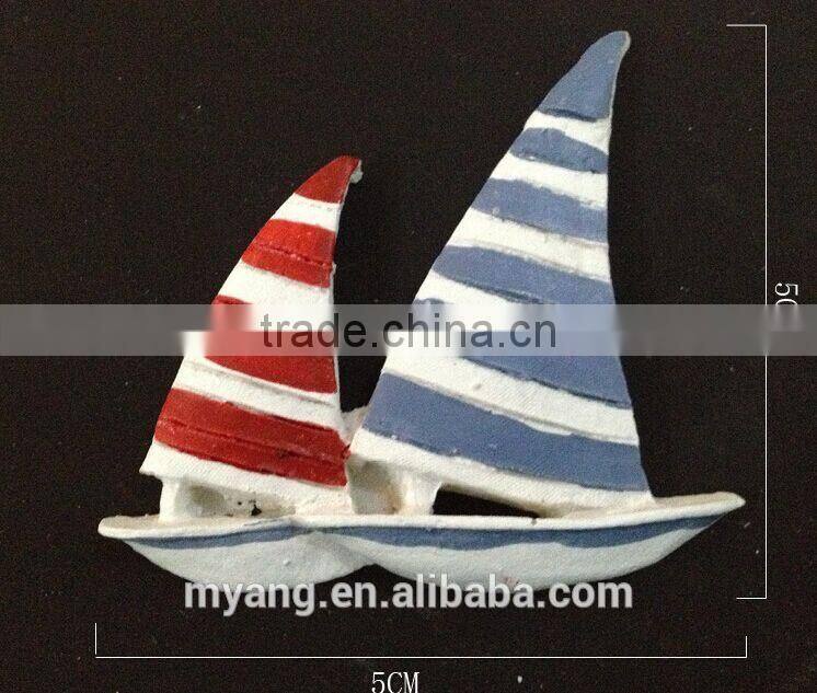 Promotional sailing 3D Fridge Magnet, wooden Fridge Magnet, Souvenir Fridge Magnet