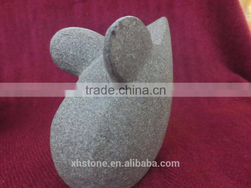 small abstract stone mouse craft for gift