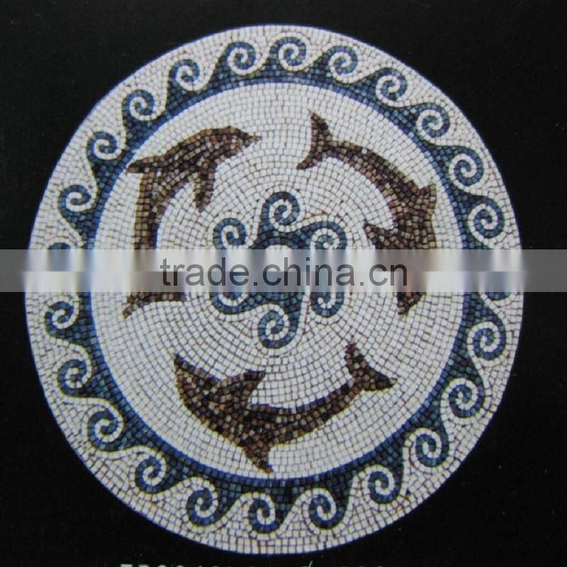 Cheap multicolor marble mosaic wall tiles