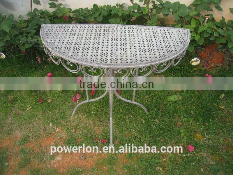 Antique Metal Corner Half Round Table In Uk