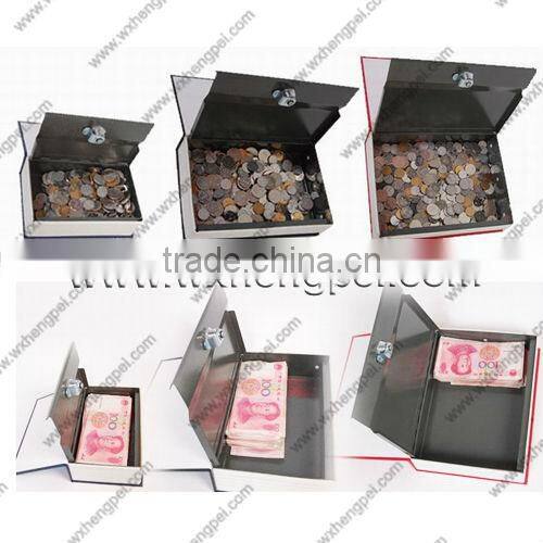 2013 new design english dictionary book money bank with lock