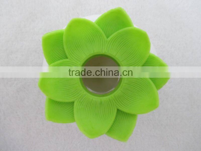 household plastic color eco-friendly lotus toothpick /cotton bud holder