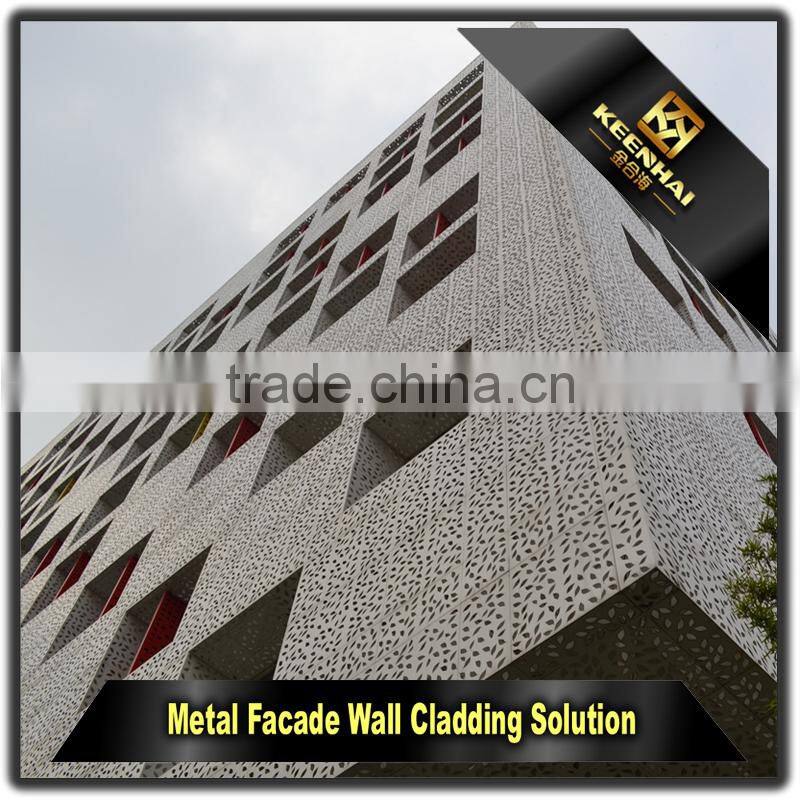 Metal Aluminium Laser Cut Peforated Exterior Wall Cladding Panel for Facade