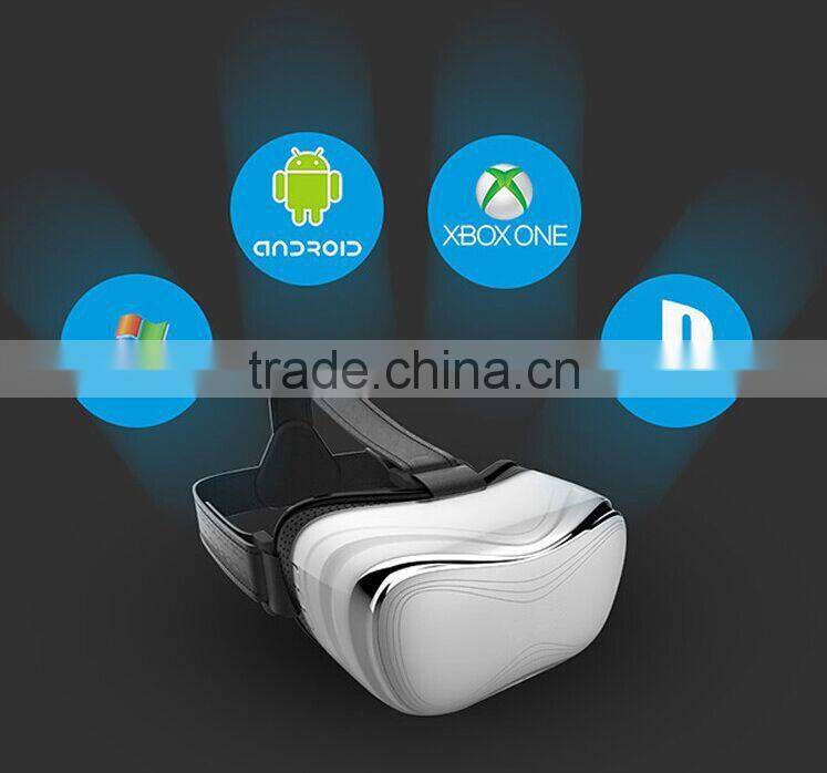 2015 New Arrival Powerfull 3D Virtual Reality Glasses Support 3D Movie/Games/Video All In One Android 3D VR Box Factory Price