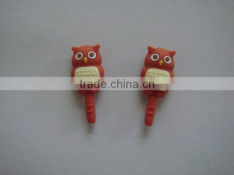 wholesale mobile phone accessories customized designs cute earphone anti dust plug