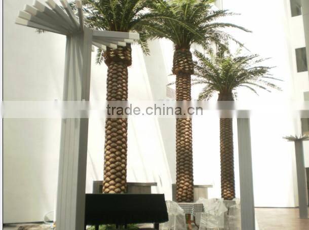 Home garden edging decorative 5ft to 16ft Height outdoor artificial green plastic palm trees EDS06 0803
