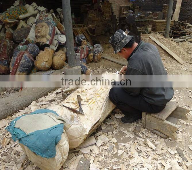 hand carved antique imitation wooden mermaid embossment relief decoration sculplture