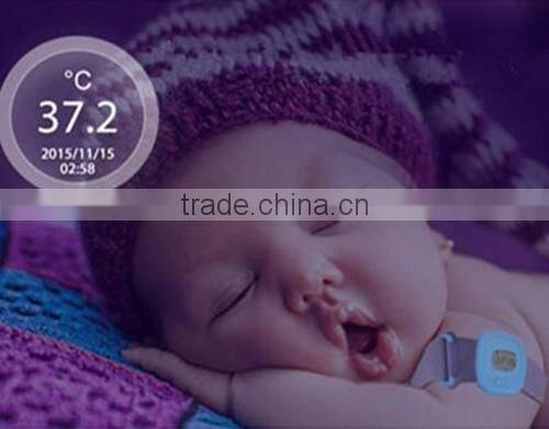 Wearable Smart Electronic Fever Monitor with LCD Display, Baby thermometer, alarm monitoring device with Bluetooth