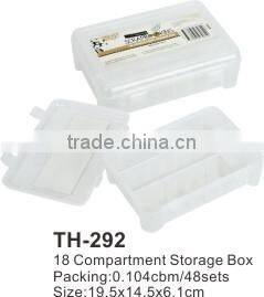 Hot Sale Rectangle 18 Compartment Storage Box TH-292