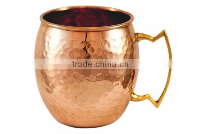 copper hammered moscow mule mug