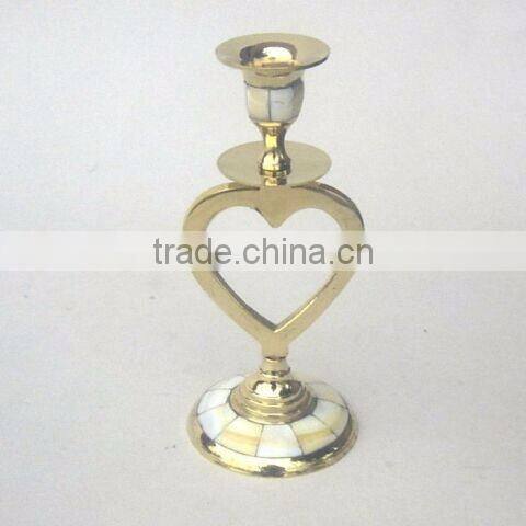iron cast antique golden candle holder for home used