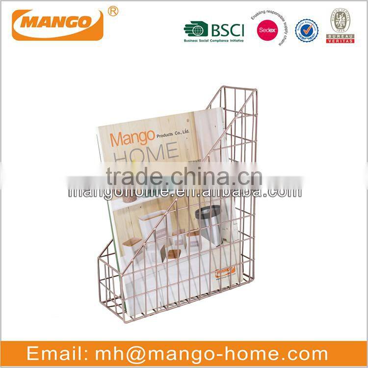 Simple design metal iron wire mesh file tray