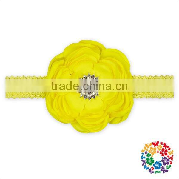 Boutique Newborn Children Many Colors Hair Accessories Fashion Flower Baby Headband Girls