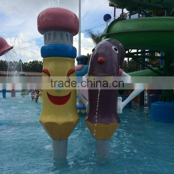 Fiberglass cartoon sculpture for playground park