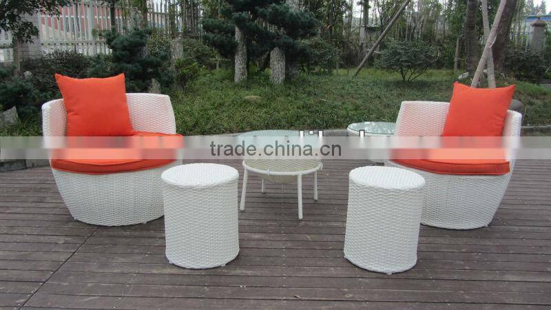 6pcs cheap rattan garden obelisk sofa