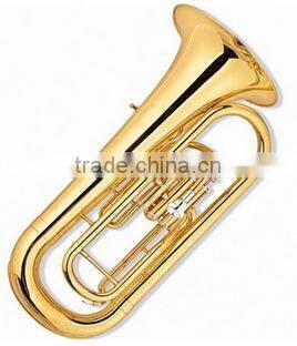 Entry model Brass body Bb tone gold lacquer marching euphonium