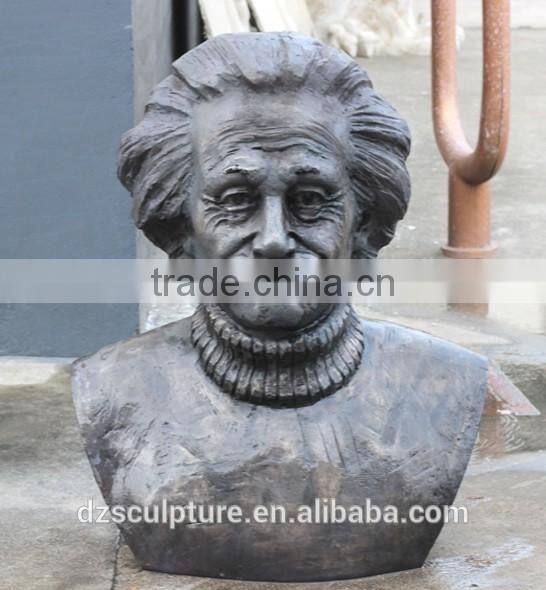 Best quality bronze Albert Einstein bust sculpture