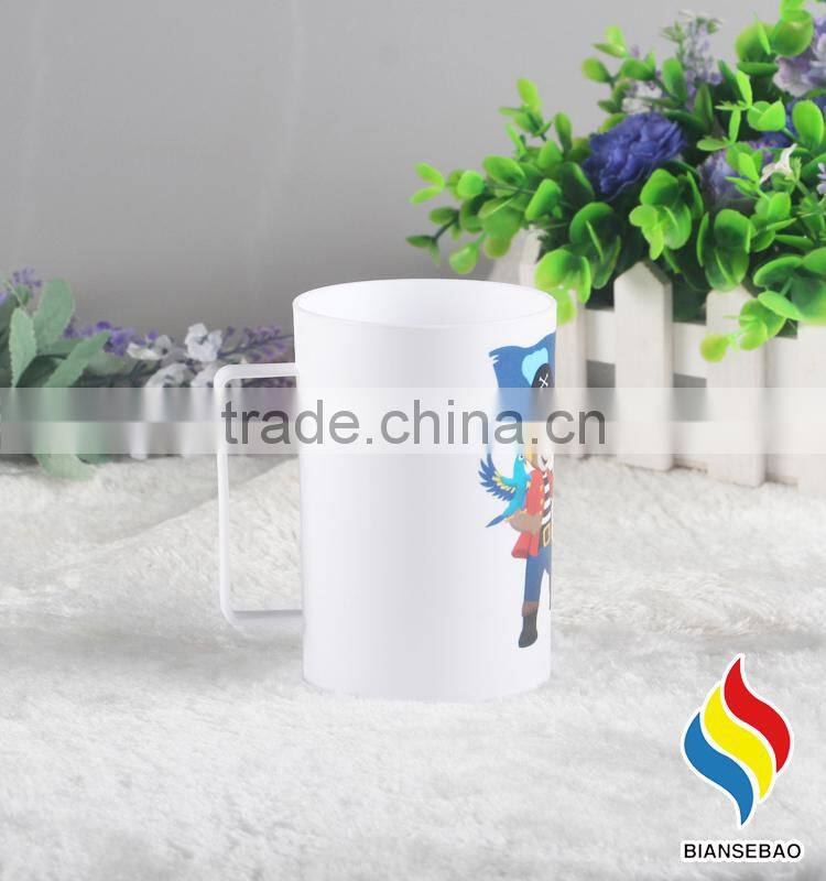 new design PP kids personalized plastic mugs with handle