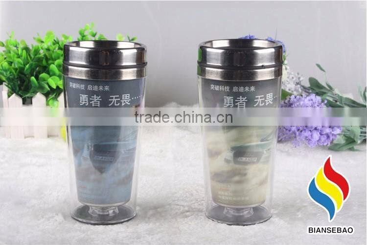 Color changing stainless steel hot and cold water bottle