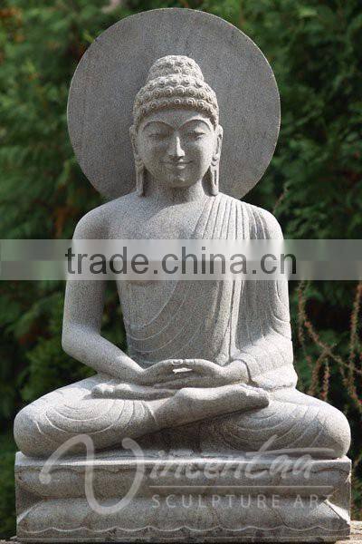 Carved stone garden fengshui product life size marble granite buddha statues