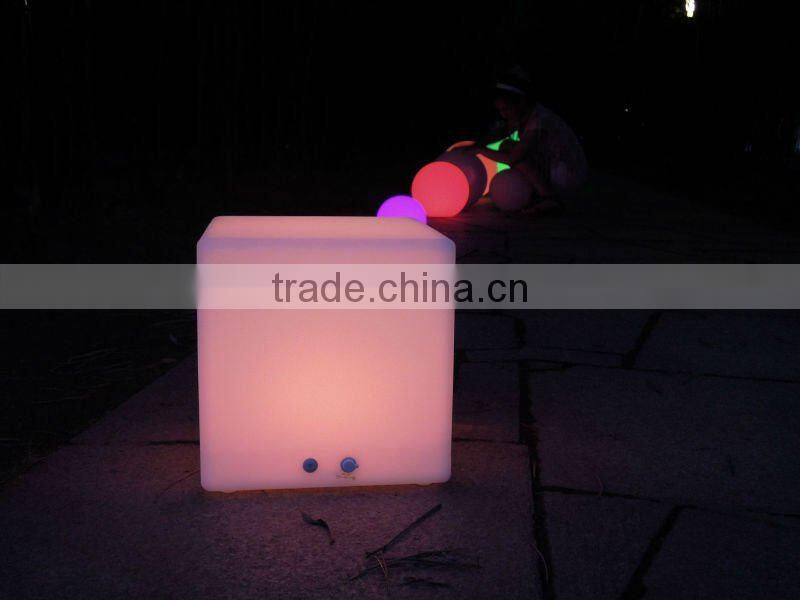 waterproof colorful LED garden square chair