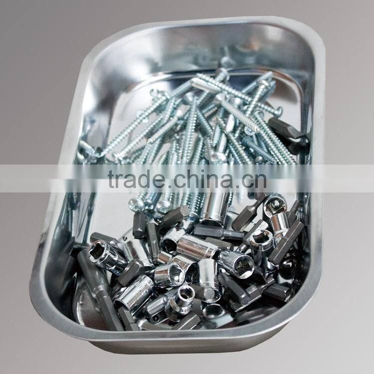 Square Stainless steel magnetic parts tray