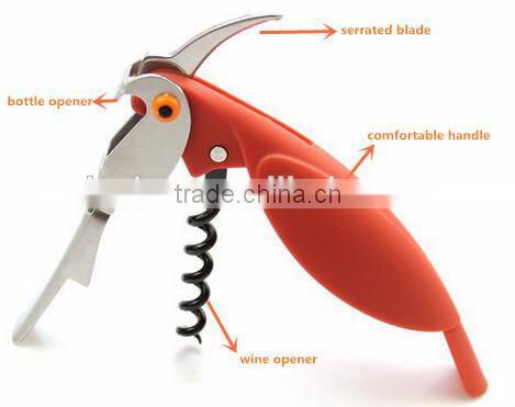 Stainless Steel Parrot shape Wine opener , Bottle opener