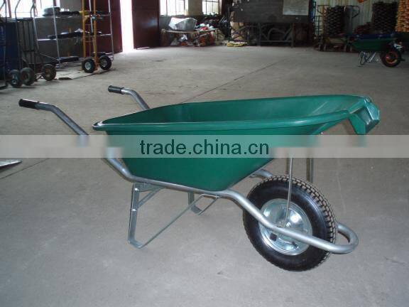 100kg lightweight plastric tray wheelbarrow rubber wheel tyre