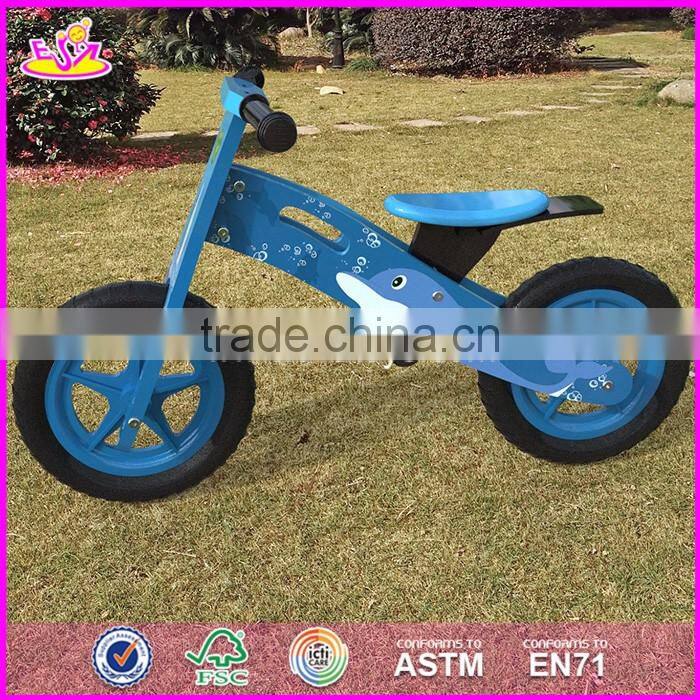 2017 New original work kids wooden balance bike made in china W16C171