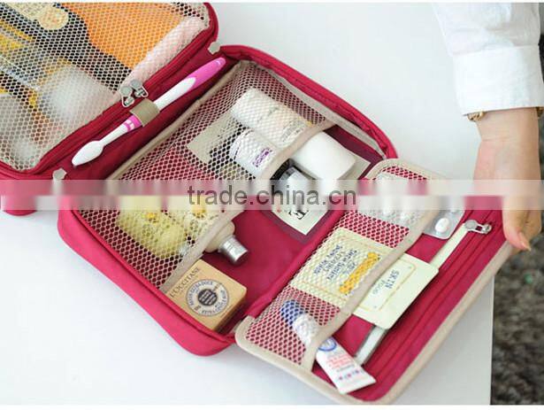 Many function partition travel underwear bag or toiletry organizer