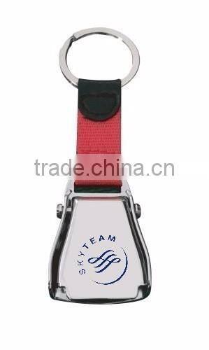 Custom Logo Mini Aircraft Buckle Seatbelt Keychain for Sky Team Airlines Corporate Gift & Merchandise