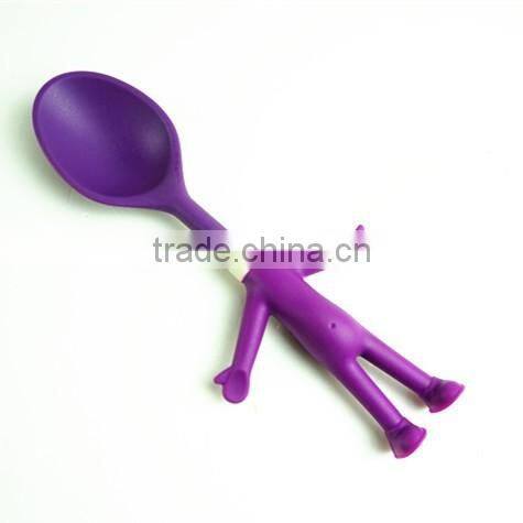 32094 Figure shape Kitchen Tools Short spoon Nylon And Silicone Material