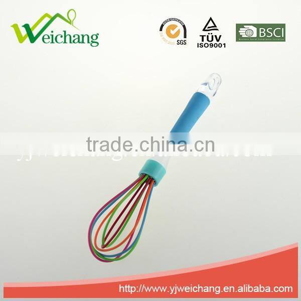 WCJ857 Food Grade Eco-friendly Silicone Egg Whisk Hot Sale Kitchen Egg Beater