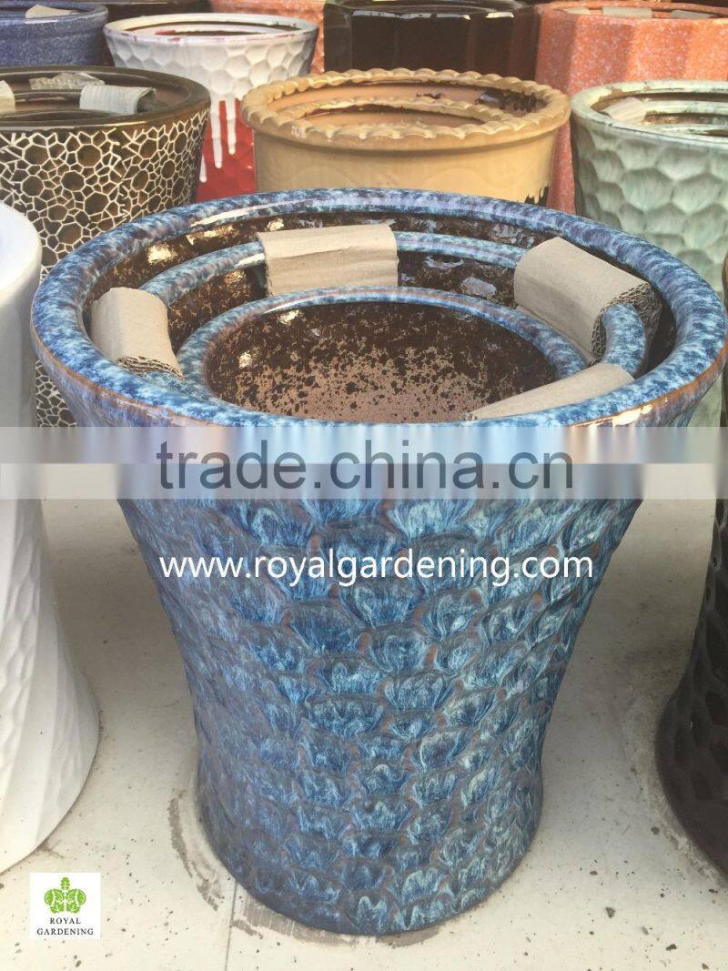 Ceramic big flower pot