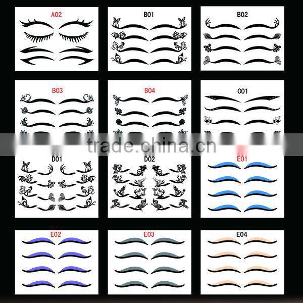 Joyme Colorful Eyeliner Sticker Eyeshadow Temporary Tattoo Make-up Eyeliner