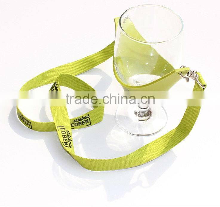 Custom Fashion PVC Wine Holder With Lanyard Wholesale Factory Sales