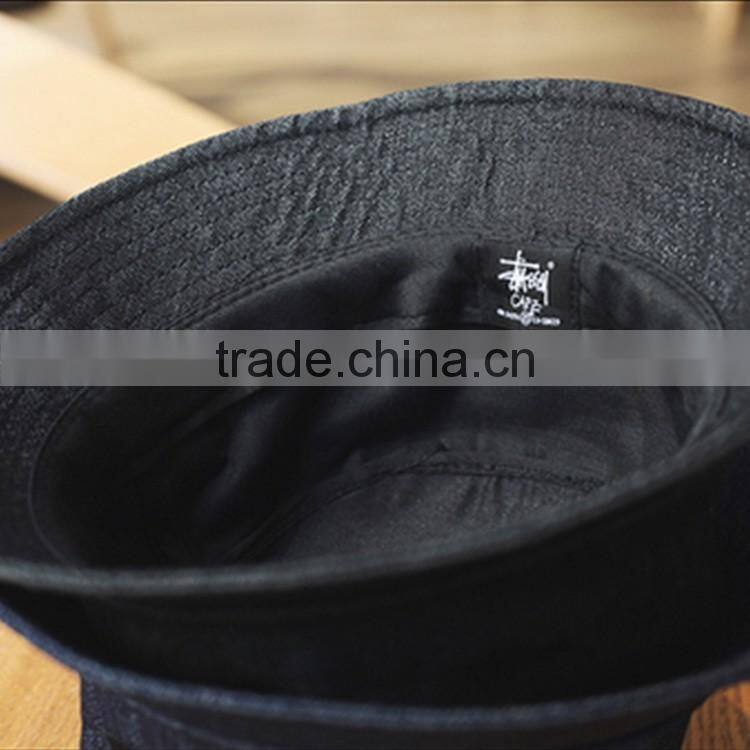 2016 New Design Cowboy Bucket Hat With a Woven Label Logo cap