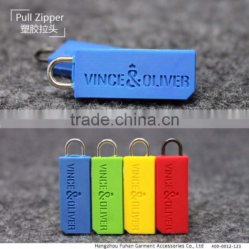 Wholesale High Quality Eco-Friendly Garment Plastic Zipper Puller