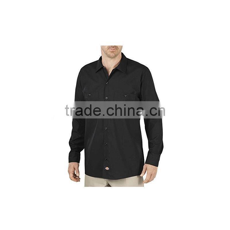 Men's Long Sleeve Pocketed Industrial Cotton Work Shirts