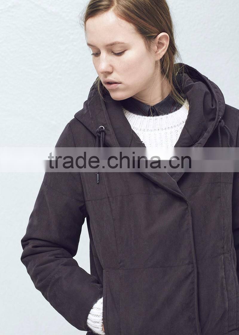 100% cotton women winter jacket and coat wholesale